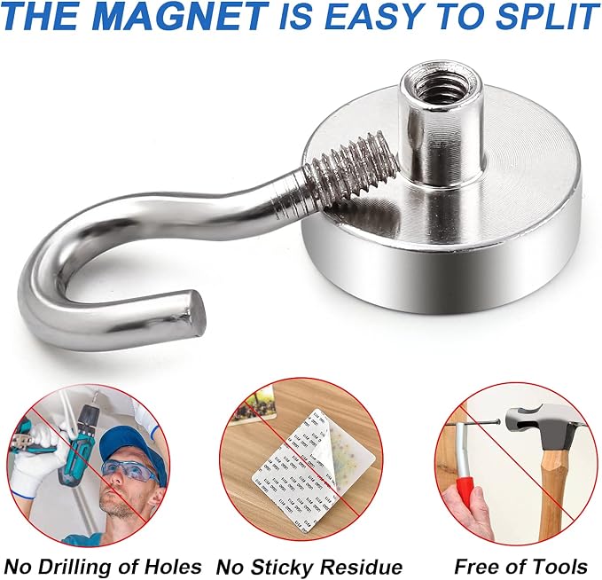 LOVIMAG Strong Magnetic Hooks, 30lbs Magnetic Hooks - Image 6