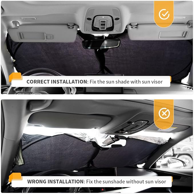 for Kona 2025 Windshield Sun Shades Sunshade Window - Image 6