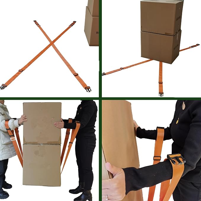 1-2 Person Lifting and Moving Straps Lift, Move and Carry Boxes, Appliances - Image 3