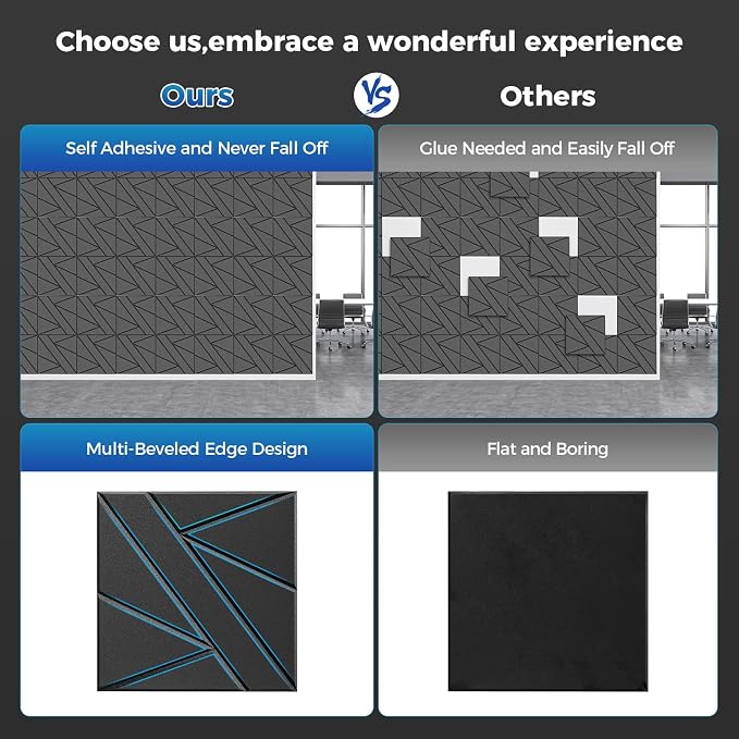 【10 Pack】Acoustic Panels Self-Adhesive - Image 5