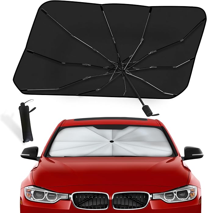 EcoNour Car Umbrella Windshield Sun Shade | Foldable UV Blocker Sun Shade | by EcoNour