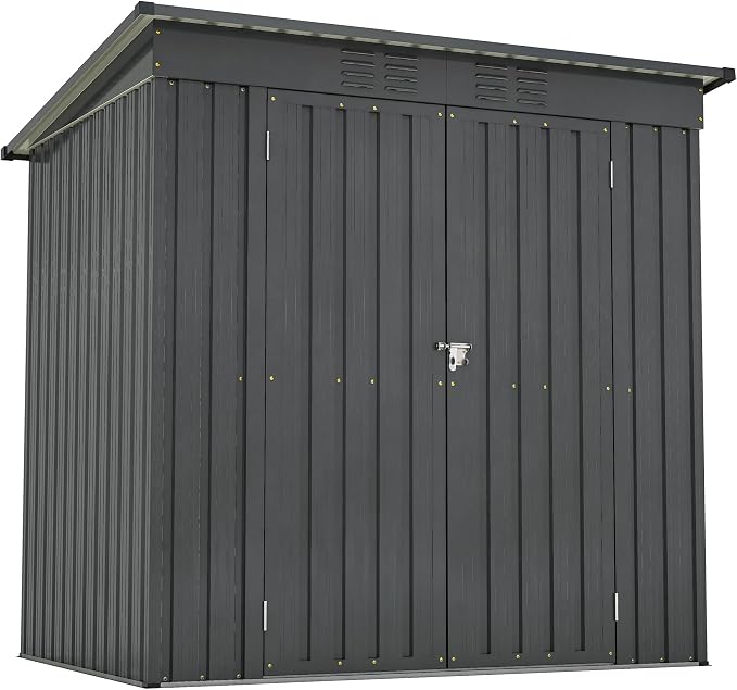 6x4 FT Outdoor Metal Storage Shed by ForEveryCornerofLife
