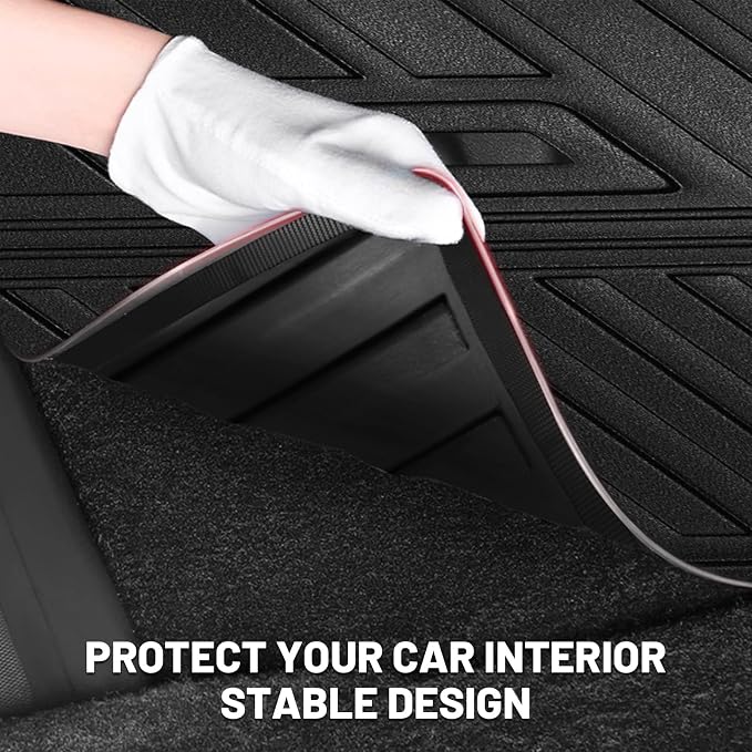 Vanseno Compatible for 2019-2024 2025 Toyota Rav4 Cargo Mat Rear Trunk Mat - Image 4