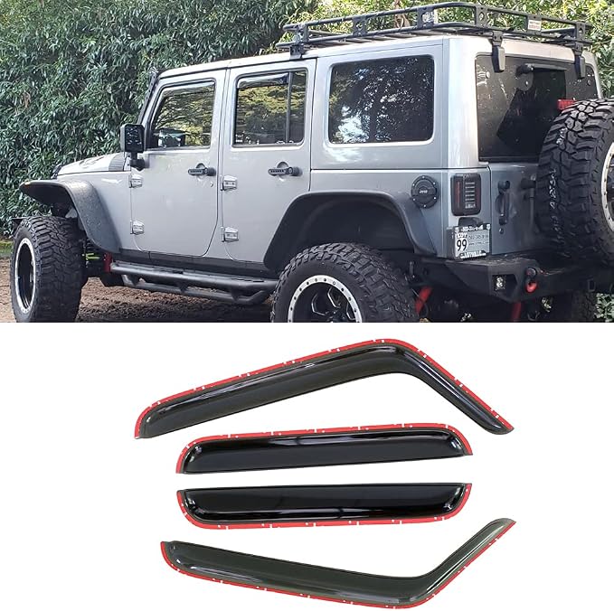 194249 Side Window Visors Wind Vent Deflector fit by STARTSHIP