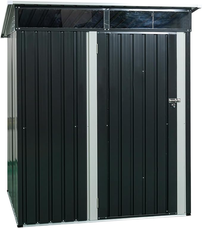 Metal 5x3 FT Garden Storage Shed, Outdoor Small Shed - Image 8