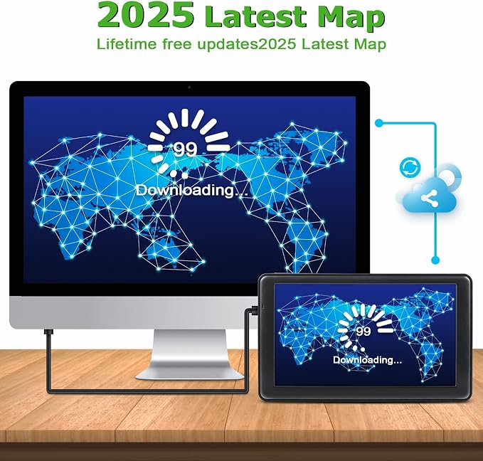 GPS Navigator for Car Truck, GPS Commercial Drivers 2025 Trucker GPS for Semi - Image 2