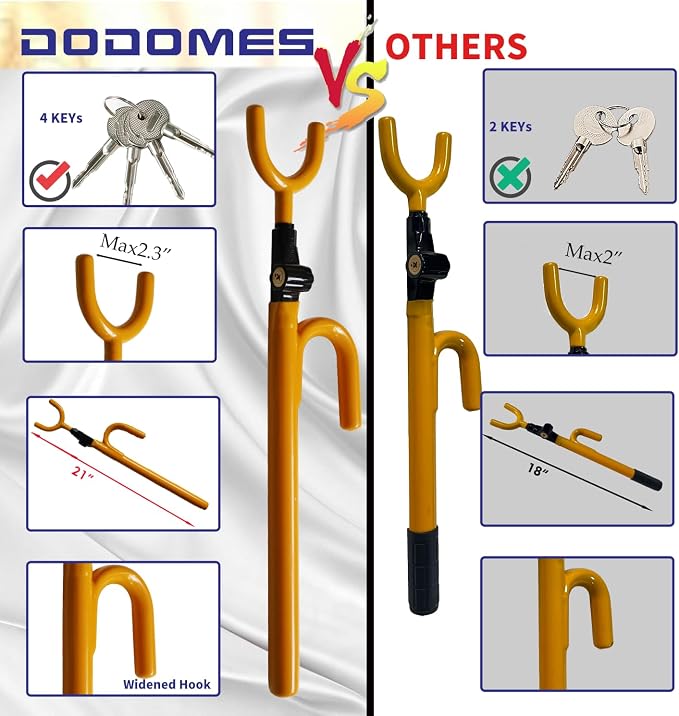 Steering Wheel Lock Anti-Theft car Device Car Wheel Locks Heavy Duty Vehicle - Image 2