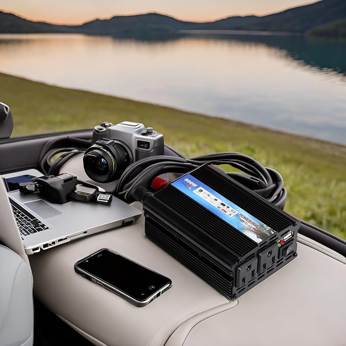 Power Inverter 1000W, Inverter 12v to 110v Car Power Inverters - Image 8
