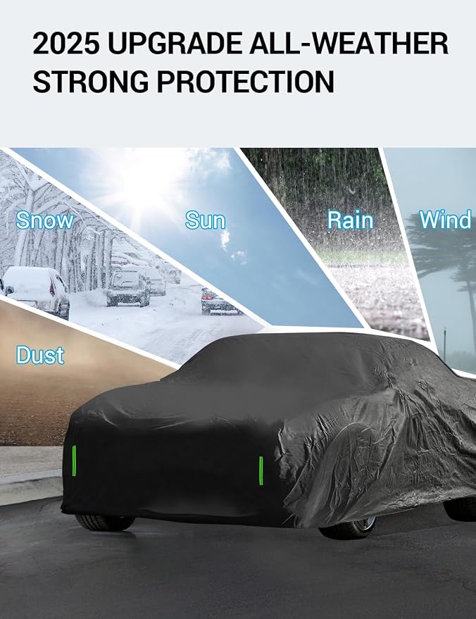 Proadsy Car Cover Custom Fit for Dodge Challenger 2008-2025, Windproof - Image 3