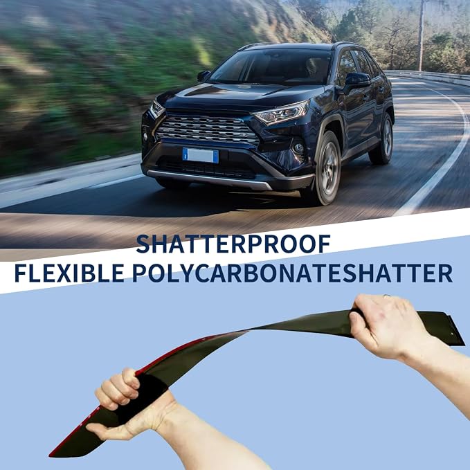 Rain Guard Compatible with 2019-2024 Toyota RAV4, Outside Mount Extra Durable - Image 3