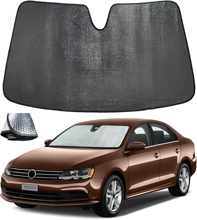 Windshield Sun Shade for Volkswagen VW Jetta 2011-2018 by ZOIBVCARSUNSHADE