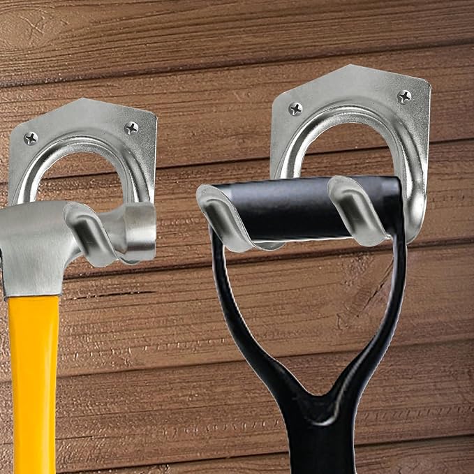 15 Pack Tool Hanger Hooks, Wall Mount Garage Garage Shed Hooks Heavy Duty - Image 5