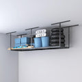 2ftx8ft Overhead Garage Storage Rack, Heavy-Duty Metal Garage Ceiling Storage by eShelf