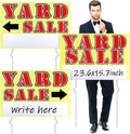 Marsui 3 Pcs Yard Sale Sign 23.6 x 15.7 Inch Double Sided Yard Sale Sign by Marsui