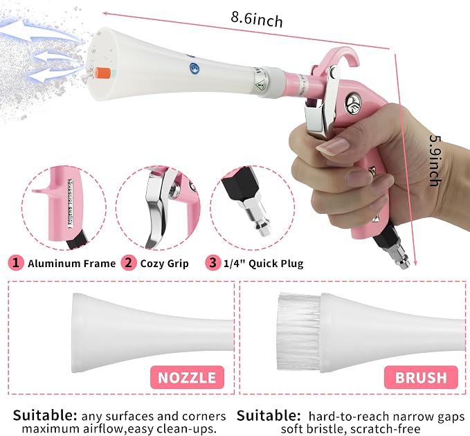 Tornado Dry Cleaning Gun Detailing Interior Dryer Air Blow Gun High Pressure - Image 2