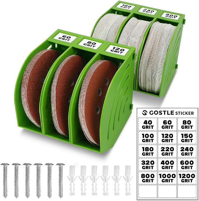 5 Inch Professional Sanding Discs Storage Bins by GOSTLE