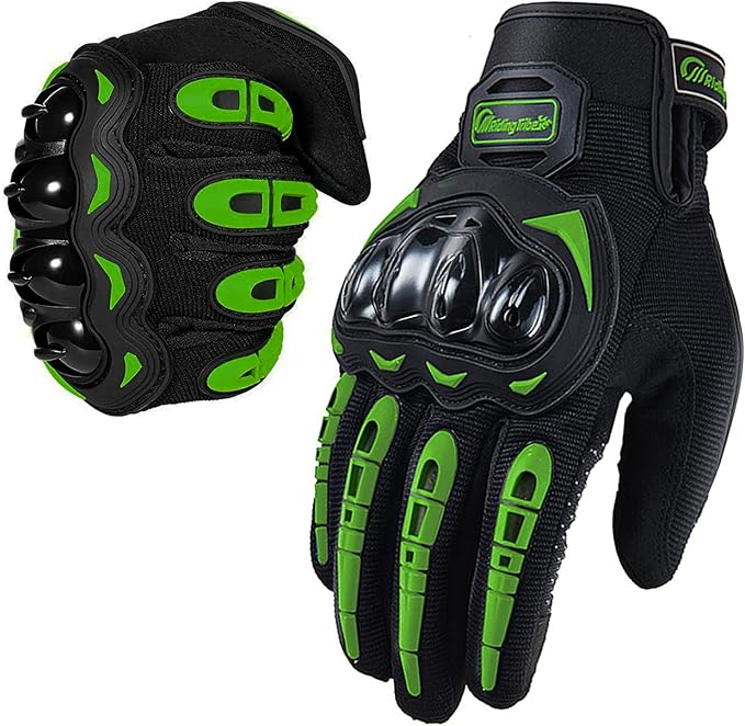 Motorcycle Gloves for Men and Women Full Finger Touchscreen Mountain Dirt Bike by BIHAIZG