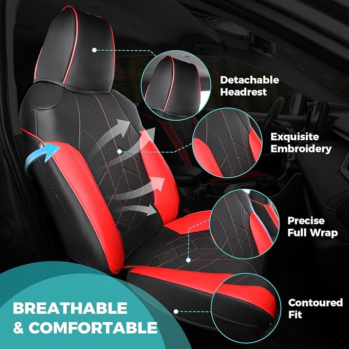 for Toyota RAV4 Seat Covers 2019 2020 2021 2022 2023 2024 2025 RAV 4 LE XLE - Image 3
