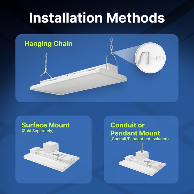 4 FT Linear LED Shop Light, 000LM HighBay Light - Image 8