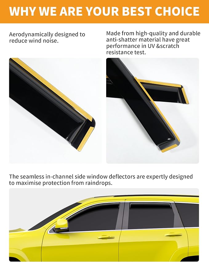 in-Channel Window Rain Guards Fit - Image 5