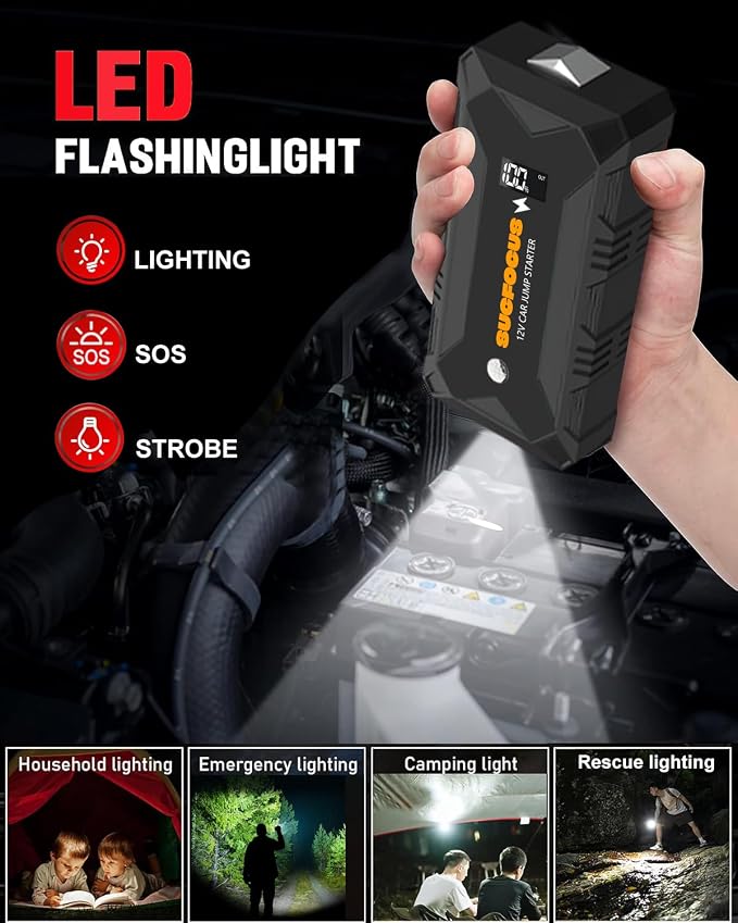 Jump Starter, 2500A Battery Jumper Starter Portable, Car Battery Jump Starter - Image 6