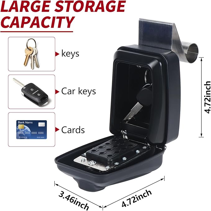 Car Window Lock Box for Turo, Car Key Lock Box Fit for Ride Share, - Image 4