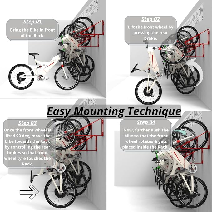 Bike Wall Mount Vertical Hanger - Image 4