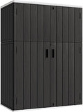 KINYING Outdoor Vertical Storage Shed, 57 Cu.ft Outdoor Storage Cabinet by KINYING