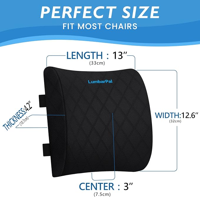 Lumbar Support Pillow for Office Chair Back Support Lumbar Pillow for Car - Image 2