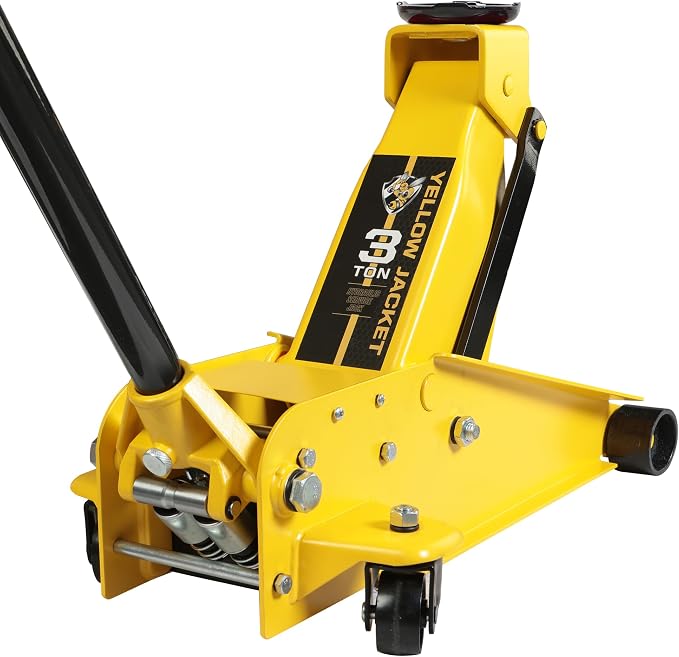 YELLOW JACKET Hydraulic Floor Jack, Quickly Lift Car Jack by YELLOWJACKET