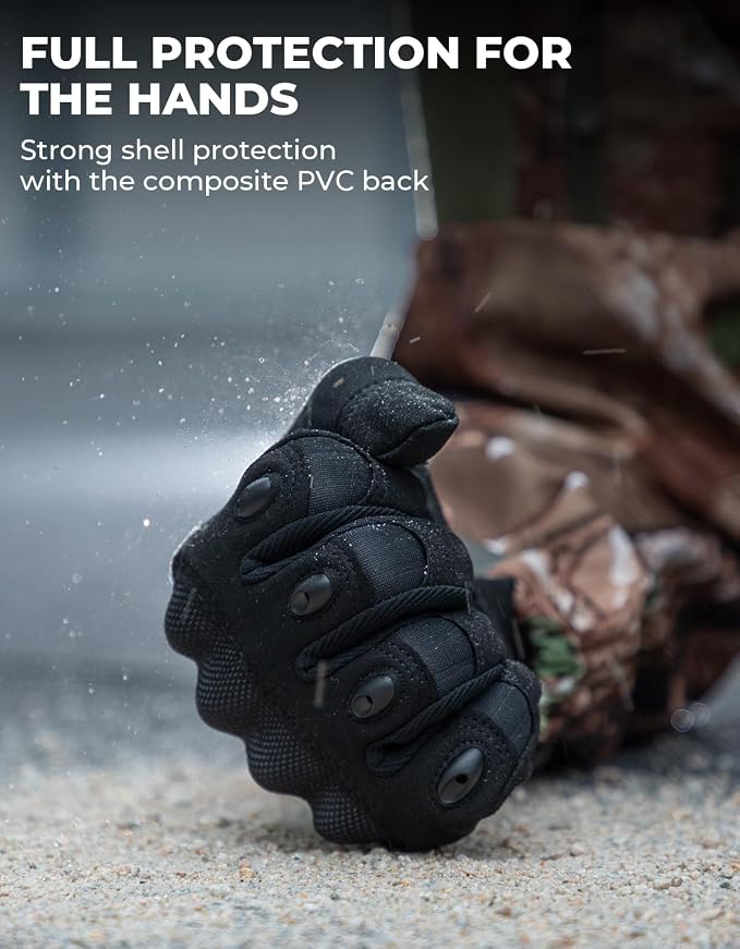 KEMIMOTO Tactical Gloves for Men, Touchscreen Motorcycle Gloves - Image 2