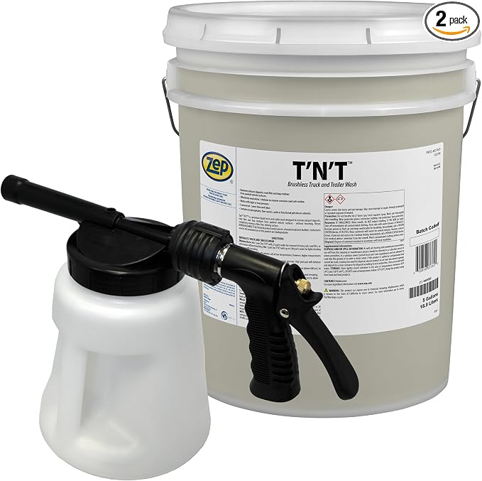 Zep TNT Brushless Truck and Trailer Wash Concentrate 5 Gal Model 481 Foamer 96 by Zep