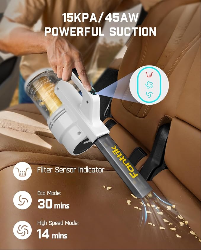 Fanttik Cruise V9 Car Vacuum Cleaner Suction Power - Image 3
