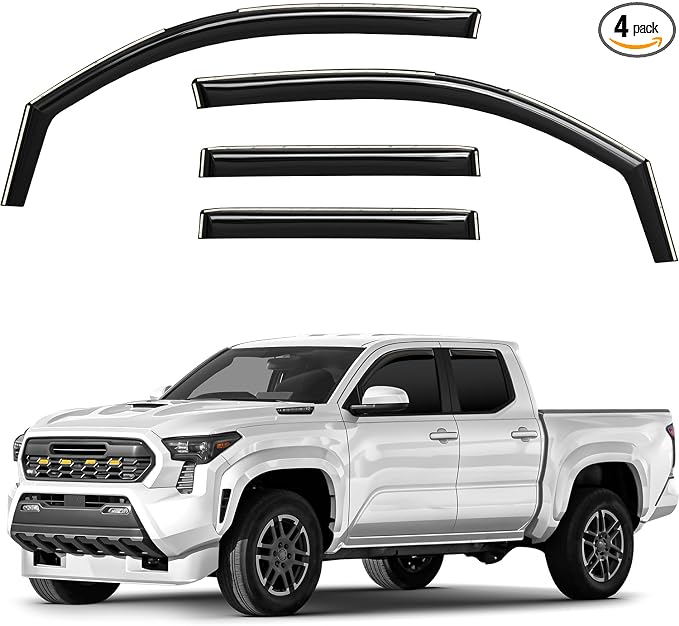 Window Deflectors Smoke Tinted in-Channel Side Window Vent Visor Deflectors by Unknown