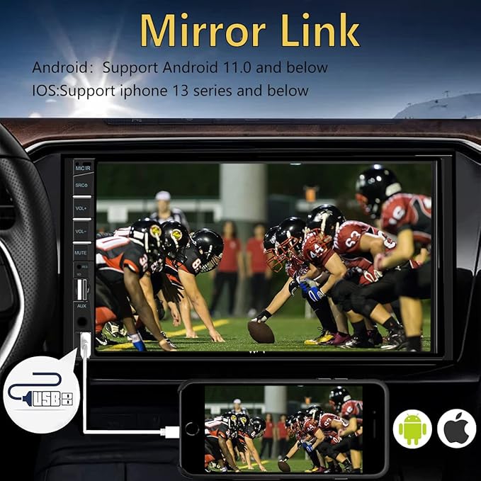 Naifay Double Din Car Stereo Compatible - Image 3