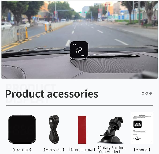 G4S Digital GPS Speedometer, New HUD Car Head Up Display - Image 9
