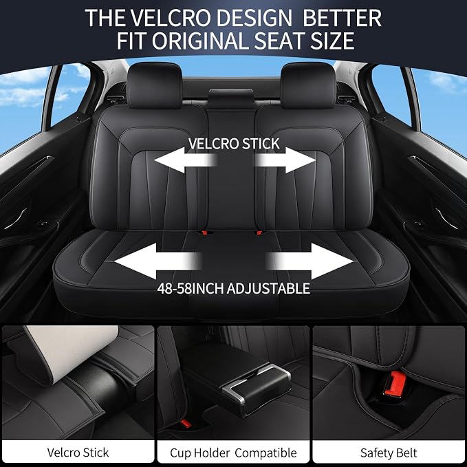 Car Seat Covers, 5 Seats Automotive Seat Covers, Breathable Car Seat Protector - Image 4