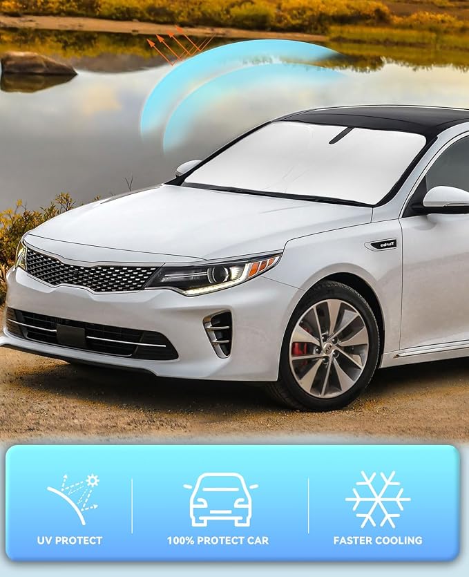 Sunshade Custom Fit for Optima Windshield Sun Shade for 2016-2020 Kia Optima - Image 5