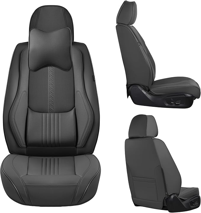 Front Seat Covers, 2 Pieces Universal Seat Covers - Image 2