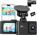Dash Cam Front and Rear: 4K Dual Channel Dash Cam by WANLIPOdashcam