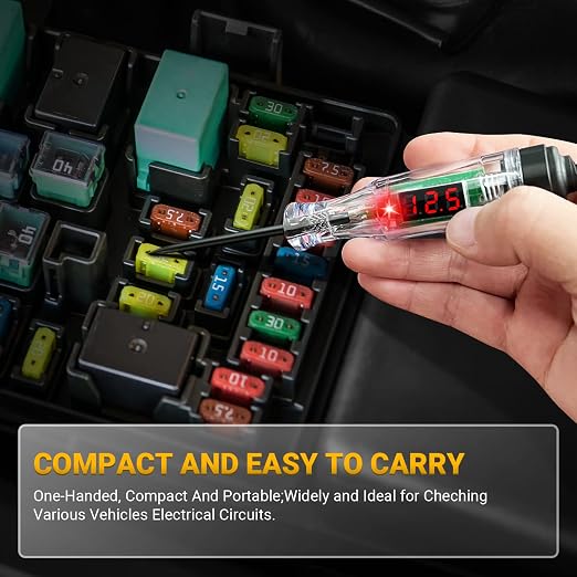 Test Light Automotive 3-48V Digital LED Circuit Tester, Auto Light Tester - Image 5
