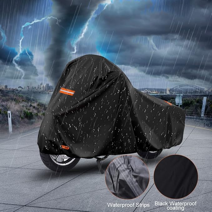 420D Motorcycle Cover for Harley Davidson Touring Models Road King, Road Glide - Image 6