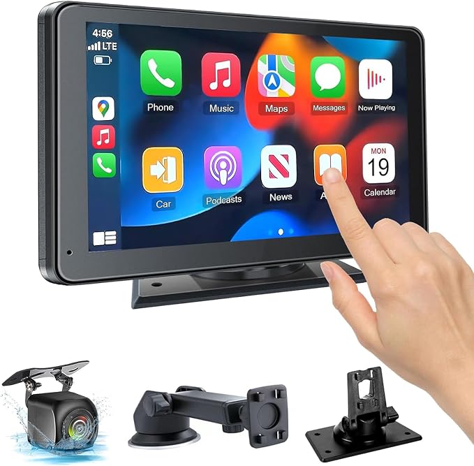 【Hieha】 2025 Wireless Portable Carplay and Android Auto, Carplay Screen by Hieha