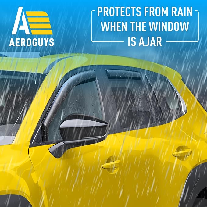 Extra Durable Window Deflectors in-Channel Window Visors Rain Guards Fit - Image 2