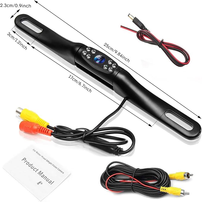 Kairiyard License Plate Backup Camera, Waterproof 170° View Rear View Reverse - Image 8