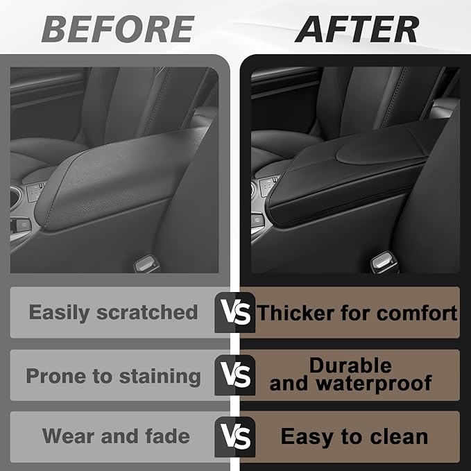 Muslogy Center Console Armrest Cover Compatible - Image 7