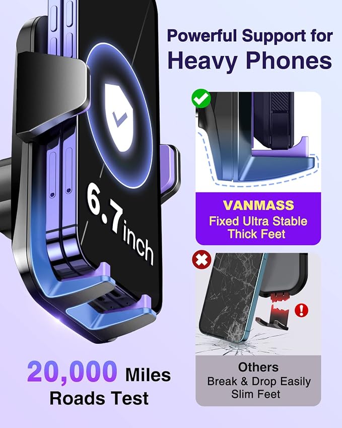 VANMASS 2025【Strongest & Military-Grade】Car Phone Mount【Patent & Safety - Image 5