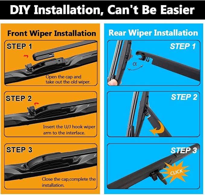 AUTOBOO 24"+20" Windshield Wipers - Image 7