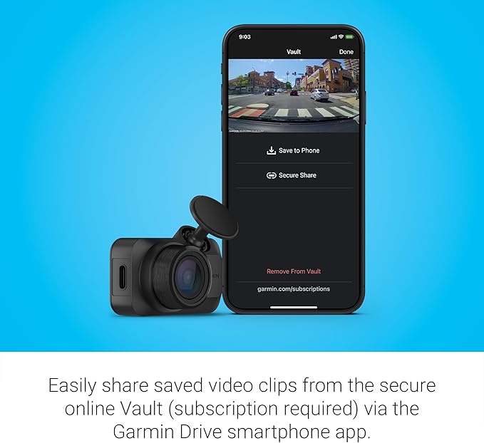 Garmin Dash Cam™ Mini 3, Ultracompact 1080p HD Dash Cam - Image 6