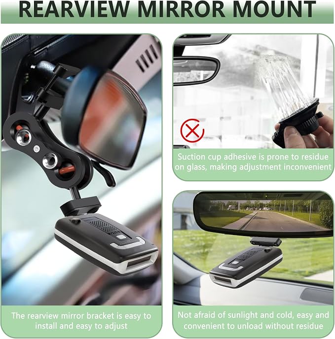 Radar Mount Mirror Mount Bracket，Aluminum Radar Detector Mount - Image 5